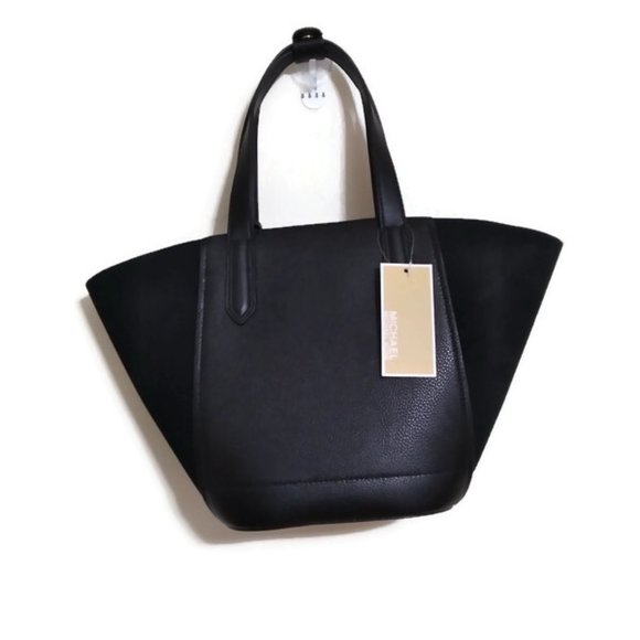 MICHAEL KORS PORTIA black leather Small Tote /NWT - Picture 3 of 8